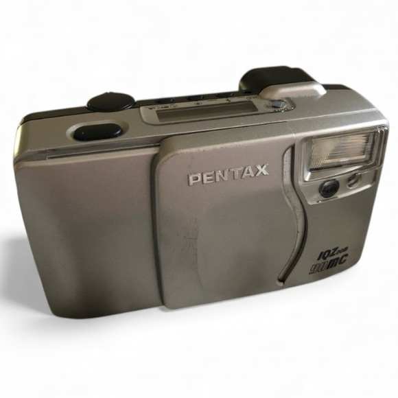 Pentax IQZoom 90MC 35mm Film Camera - 38-90mm Zoom, New Battery, Untested Film - Picture 1 of 11